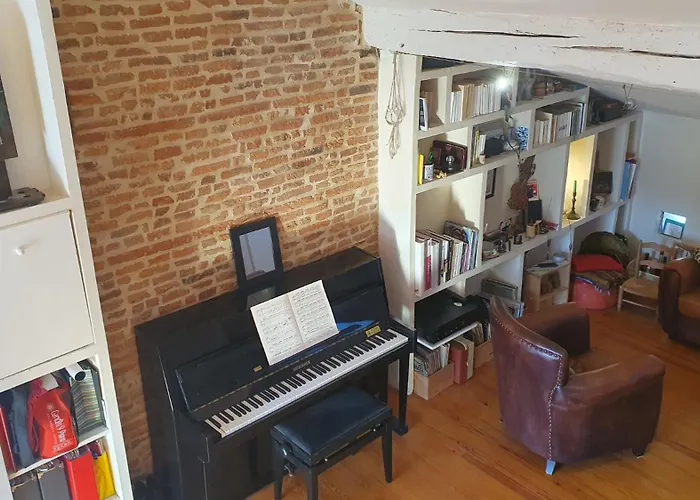 Loft De Charme Climatisé Et Sa Terrasse Appartement